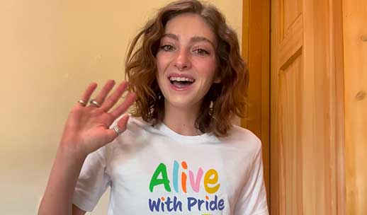 June is Pride Month! Willow Shields, Alice With Pride